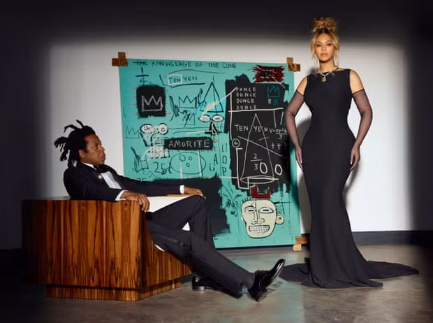 cặp vợ chồng nghệ sỹ nổi tiếng jay-z và beyonce trong một quản cáo trang sức của hãng tiffany.jpg -0
