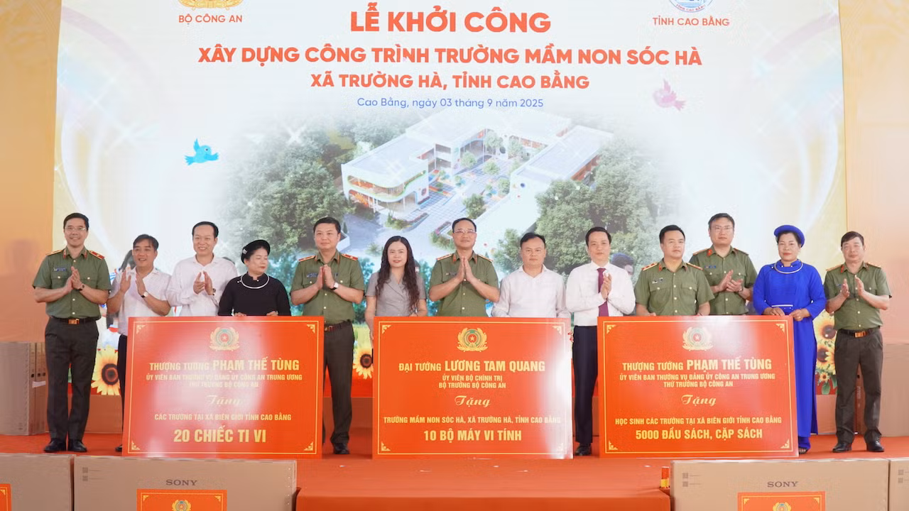 Khởi công xây dựng Trường Mầm non Sóc Hà - Ngôi nhà học tập giữa đại ngàn biên giới Cao Bằng -0