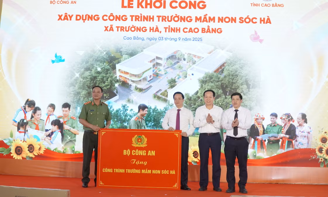 Khởi công xây dựng Trường Mầm non Sóc Hà - Ngôi nhà học tập giữa đại ngàn biên giới Cao Bằng -0