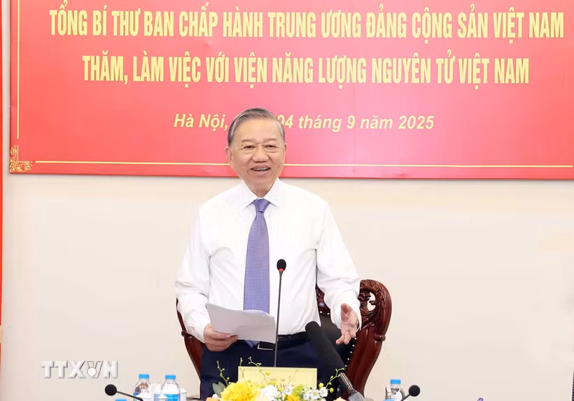 Tổng Bí thư: Phát triển ứng dụng năng lượng nguyên tử phải là chiến lược lâu dài -0