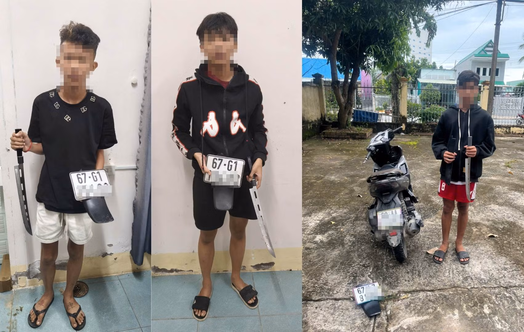 Xử lý các đối tượng tham gia trào lưu “Chặt biển số xe” -0