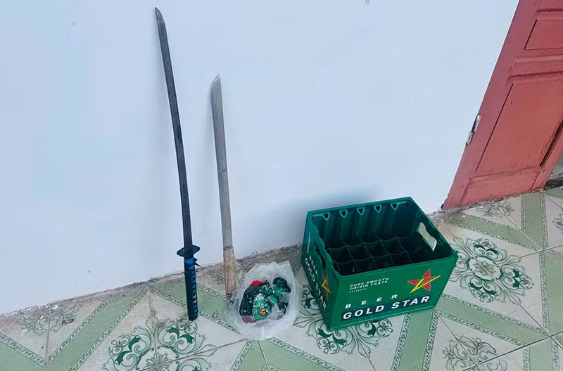 Công an xã Tân Kỳ bắt giữ nhóm đối tượng gây rối trật tự công cộng trên địa bàn -0