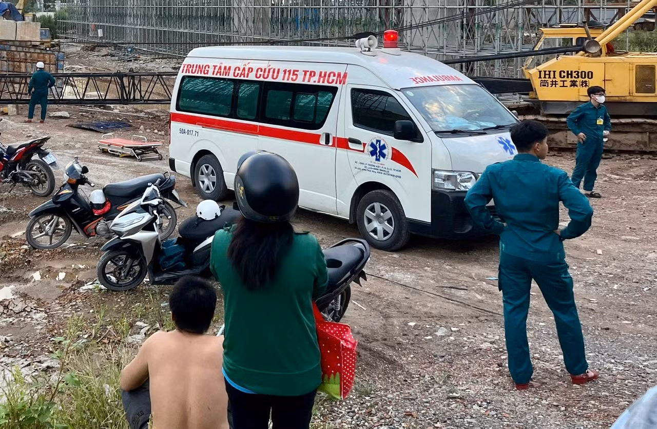 TNLĐ trên công trường Vành đai 3, TP Hồ Chí Minh, 2 người thương vong -1