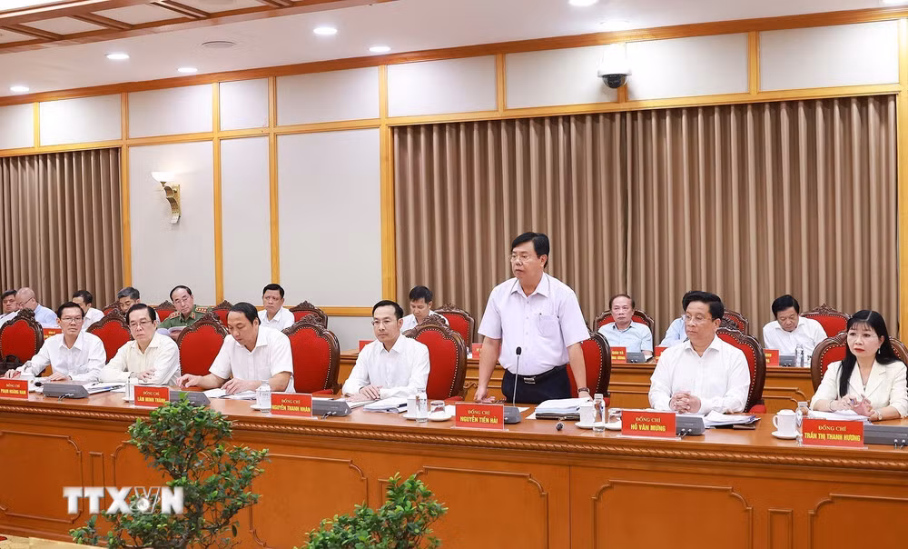 Bộ Chính trị làm việc với Ban Thường vụ Tỉnh ủy các tỉnh An Giang và Lâm Đồng -0