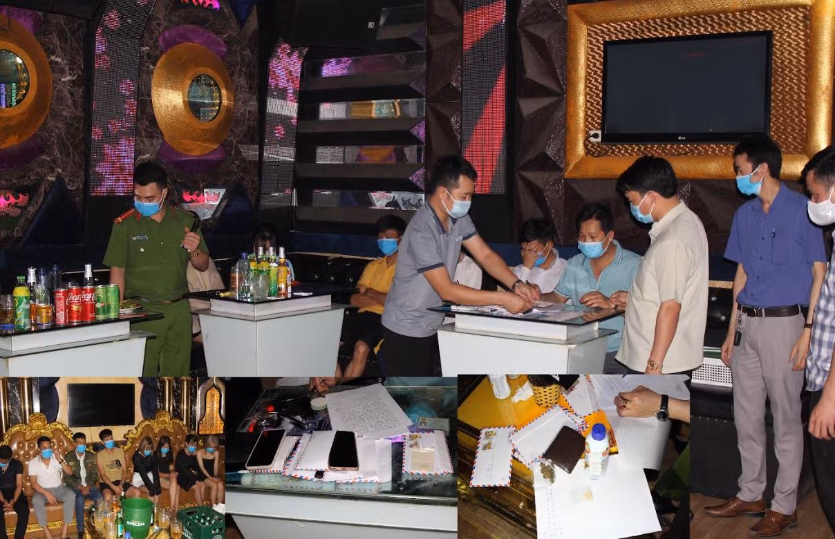 7 nam, 7 nữ “bay lắc” trong quán karaoke -0