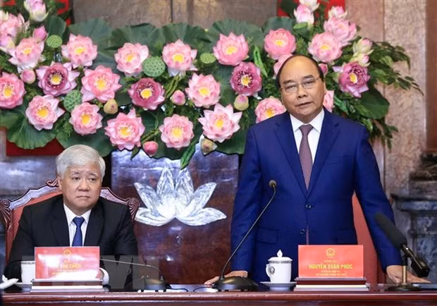 Chủ tịch nước tiếp Đoàn già làng, trưởng bản, nghệ nhân tiêu biểu -0