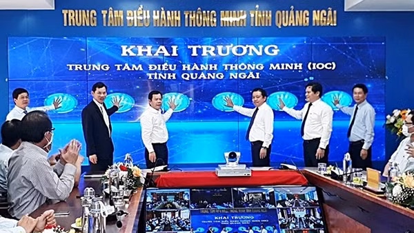 Khai trương Trung tâm điều hành thông minh tỉnh Quảng Ngãi