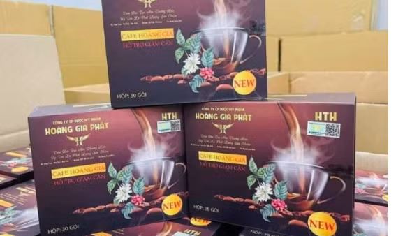Cà phê giảm cân Hoàng Gia chứa chất cấm nguy hiểm