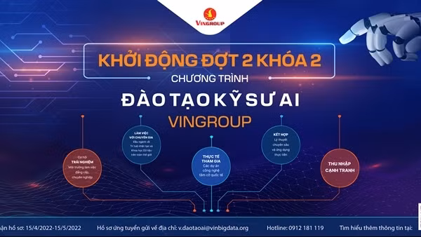 Vingroup khởi động Chương trình Đào tạo Kỹ sư AI năm 2022
