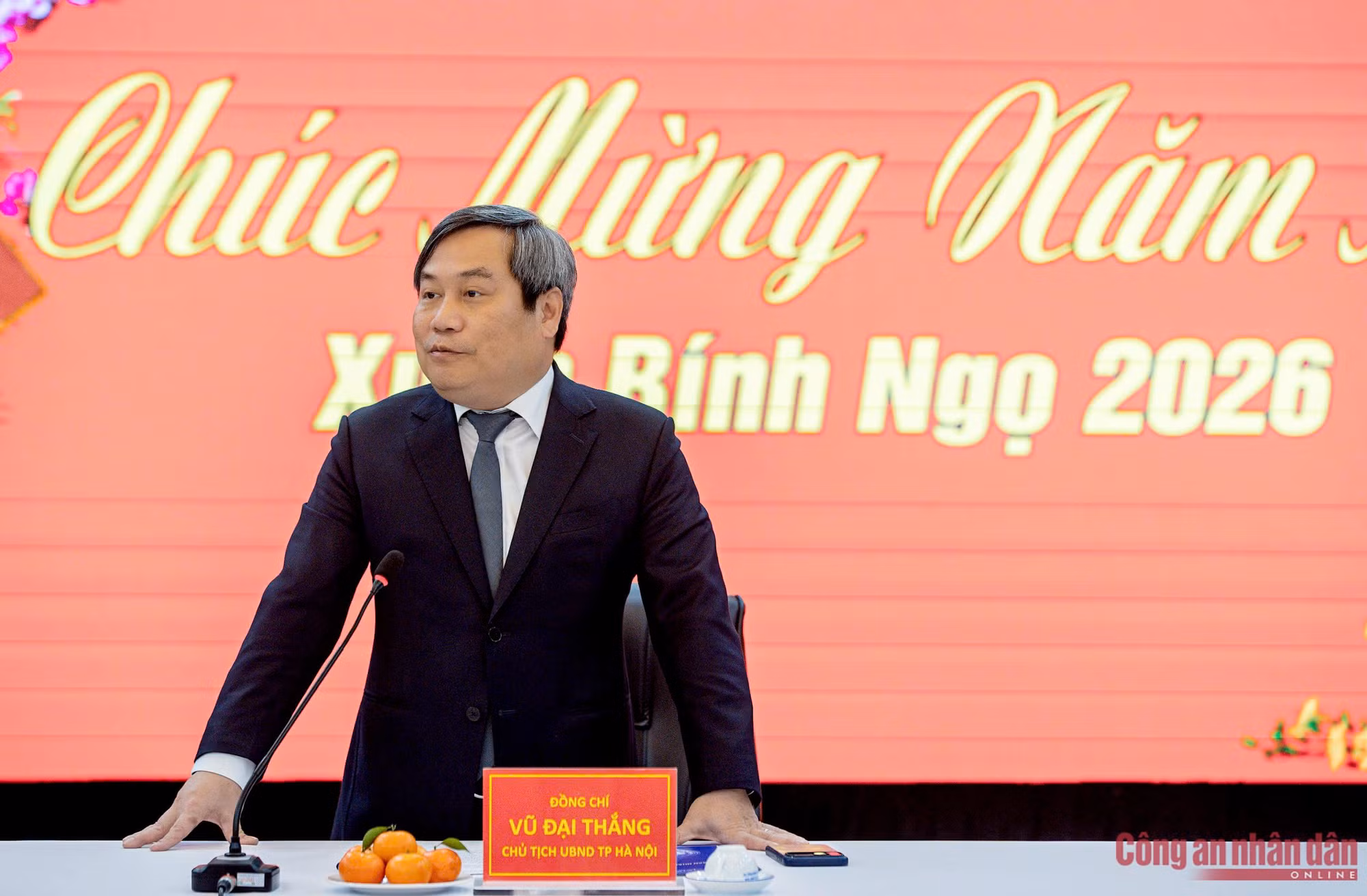 Chủ tịch UBND TP Hà Nội thăm, chúc Tết lực lượng CSGT Thủ đô -0