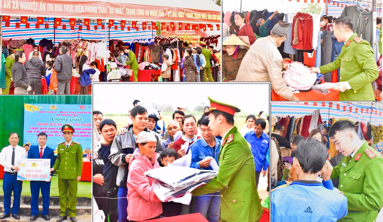 Những gian hàng “không đồng” ấm áp nghĩa tình của Công xã Nguyệt Ấn -0