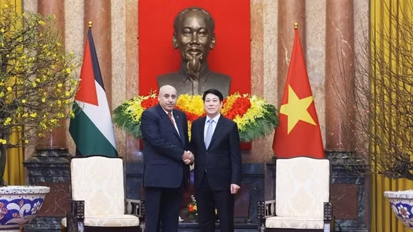 Chủ tịch nước Lương Cường tiếp Chủ tịch Hạ viện Jordan Mazen Turki El Qadi