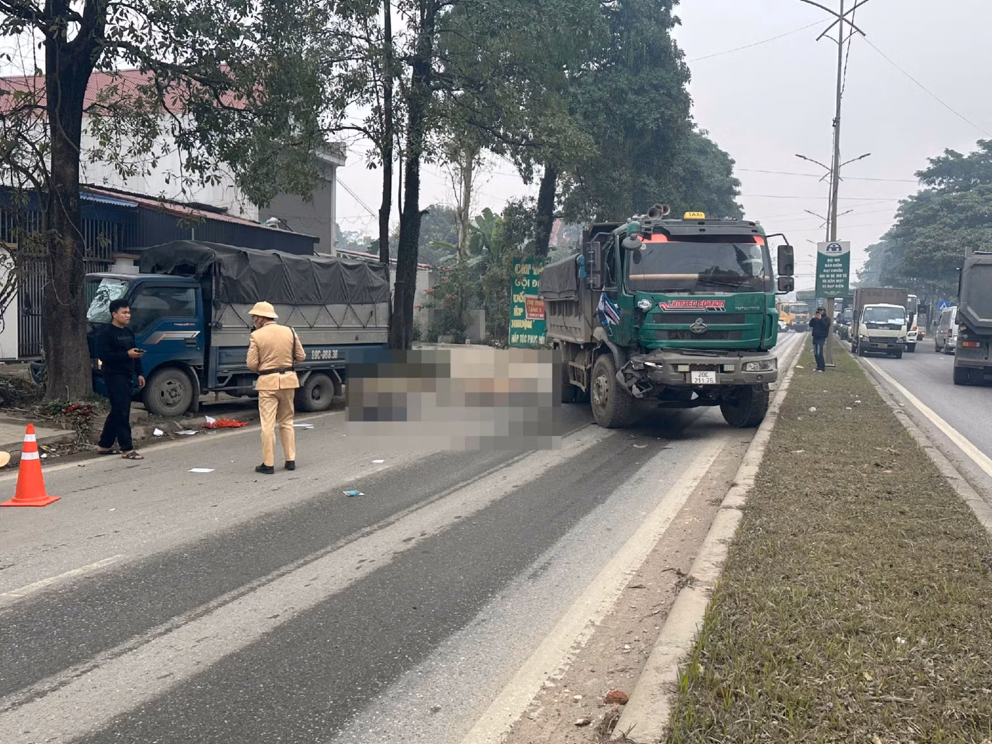 Một cán bộ CSGT Thái Nguyên hi sinh khi làm nhiệm vụ -0