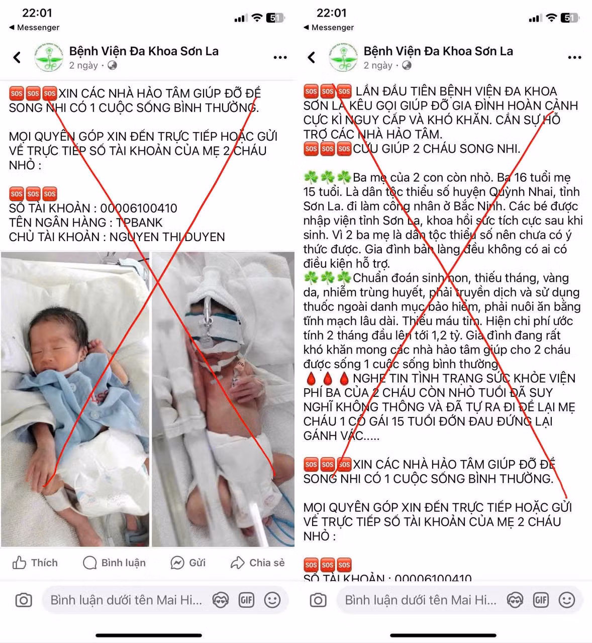 Giả mạo trang fanpage bệnh viện để kêu gọi từ thiện -0