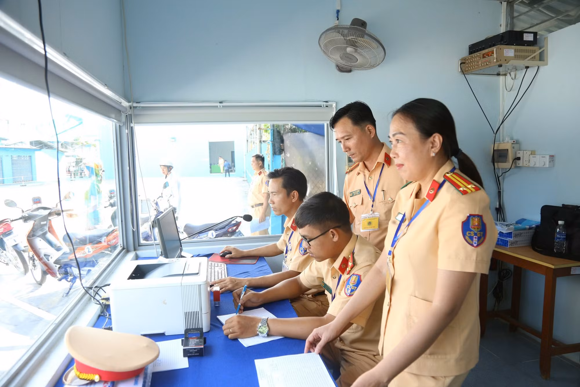 Công an Tiền Giang lần đầu tiên tổ chức kỳ thi sát hạch lái xe hạng A1 -0