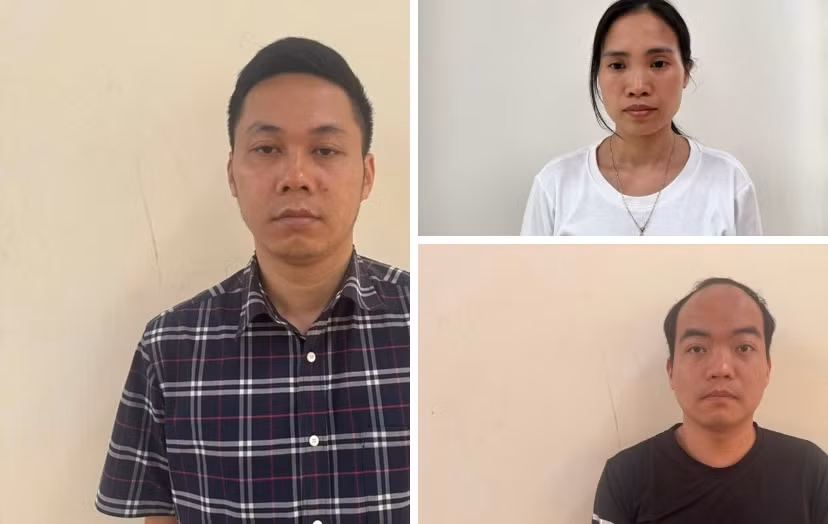 Các đối tượng Khúc Minh Vũ, Đỗ Mạnh Hoàng và Lê Thị Toan.