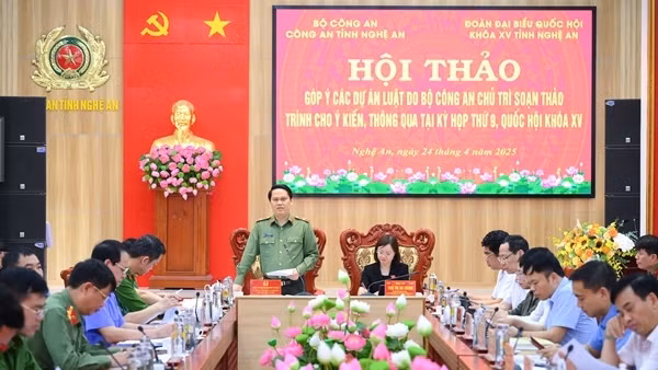 Nghệ An: Tổ chức Hội thảo góp ý các Dự án Luật do Bộ Công an chủ trì soạn thảo