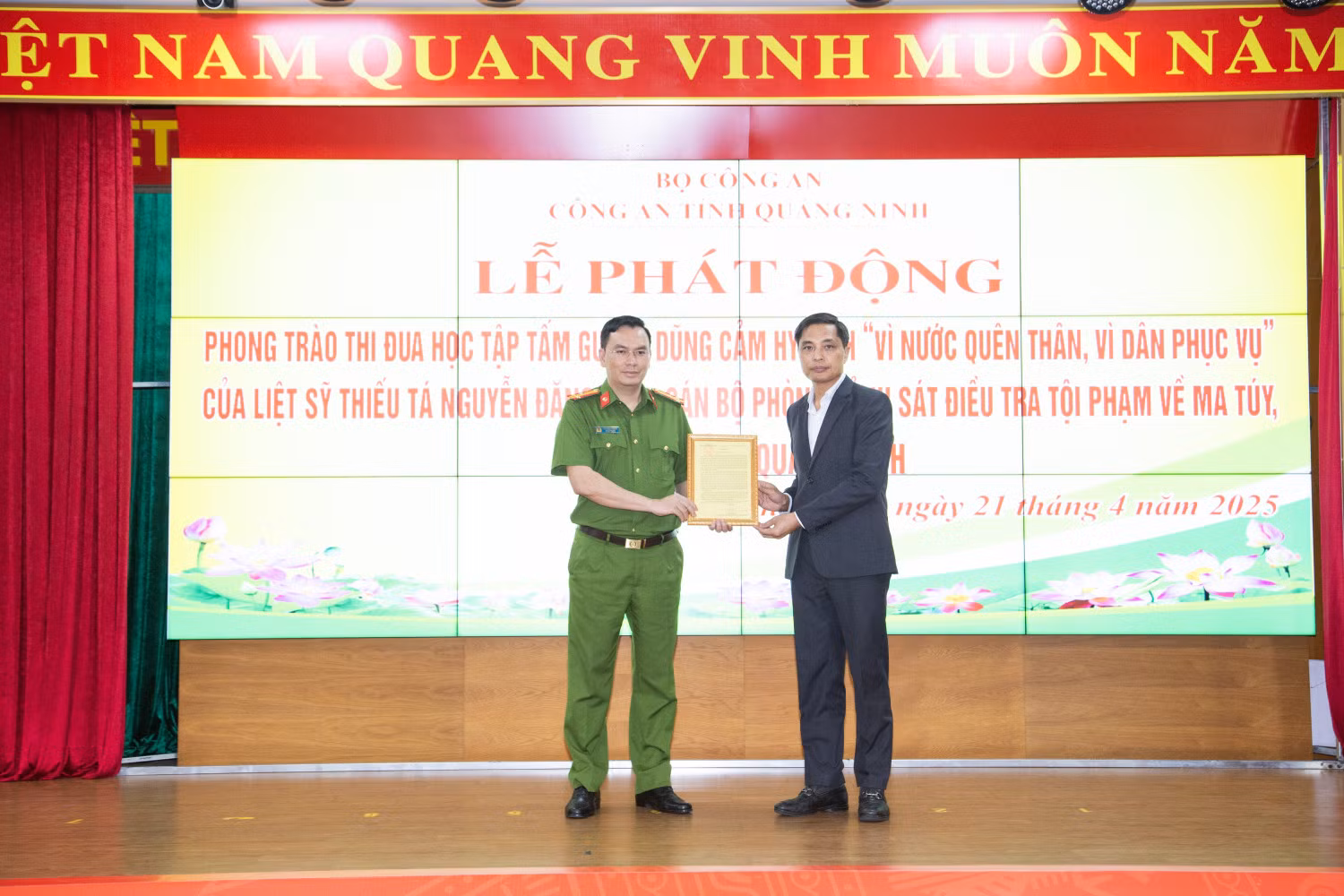 Công an tỉnh Quảng Ninh phát động phong trào thi đua học tập tấm gương dũng cảm của Liệt sỹ Nguyễn Đăng Khải -0
