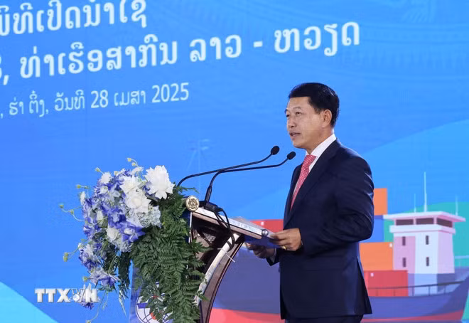 Khánh thành Bến số 3 Cảng quốc tế Lào-Việt: Bước tiến mới trong quan hệ Việt-Lào -0