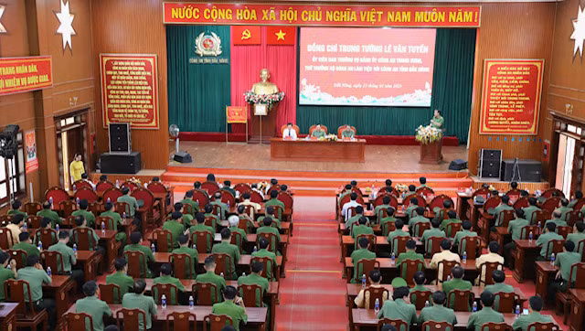 Thứ trưởng Lê Văn Tuyến biểu dương những kết quả nổi bật của Công an tỉnh Đắk Nông -0
