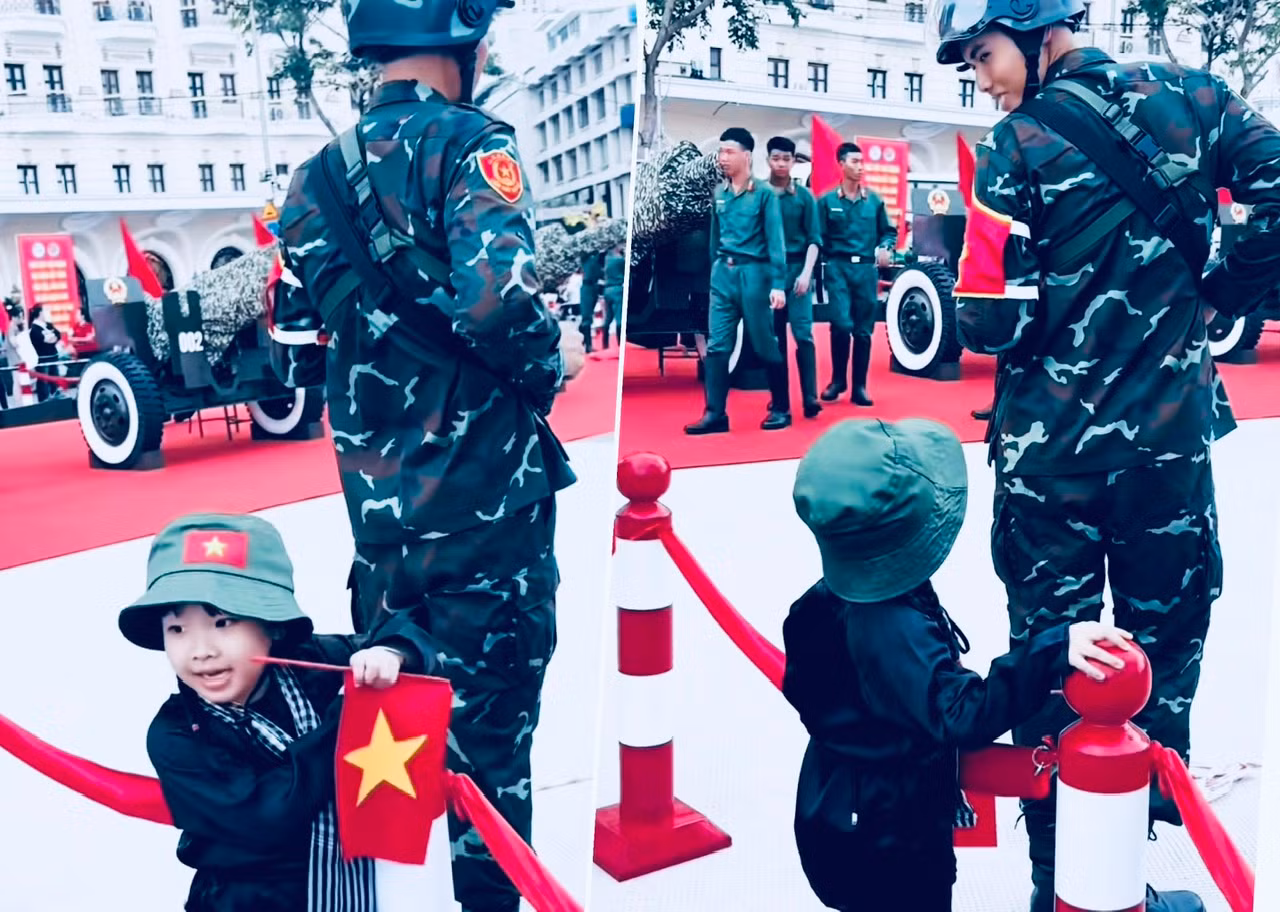 Những tấm ảnh chụp vội trong những ngày hợp luyện cho ngày đại lễ gây xúc động mạnh -0