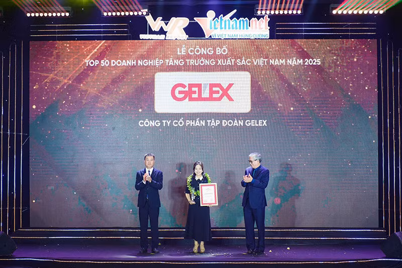 GELEX lần thứ 3 lọt Top 50 doanh nghiệp tăng trưởng xuất sắc Việt Nam -0