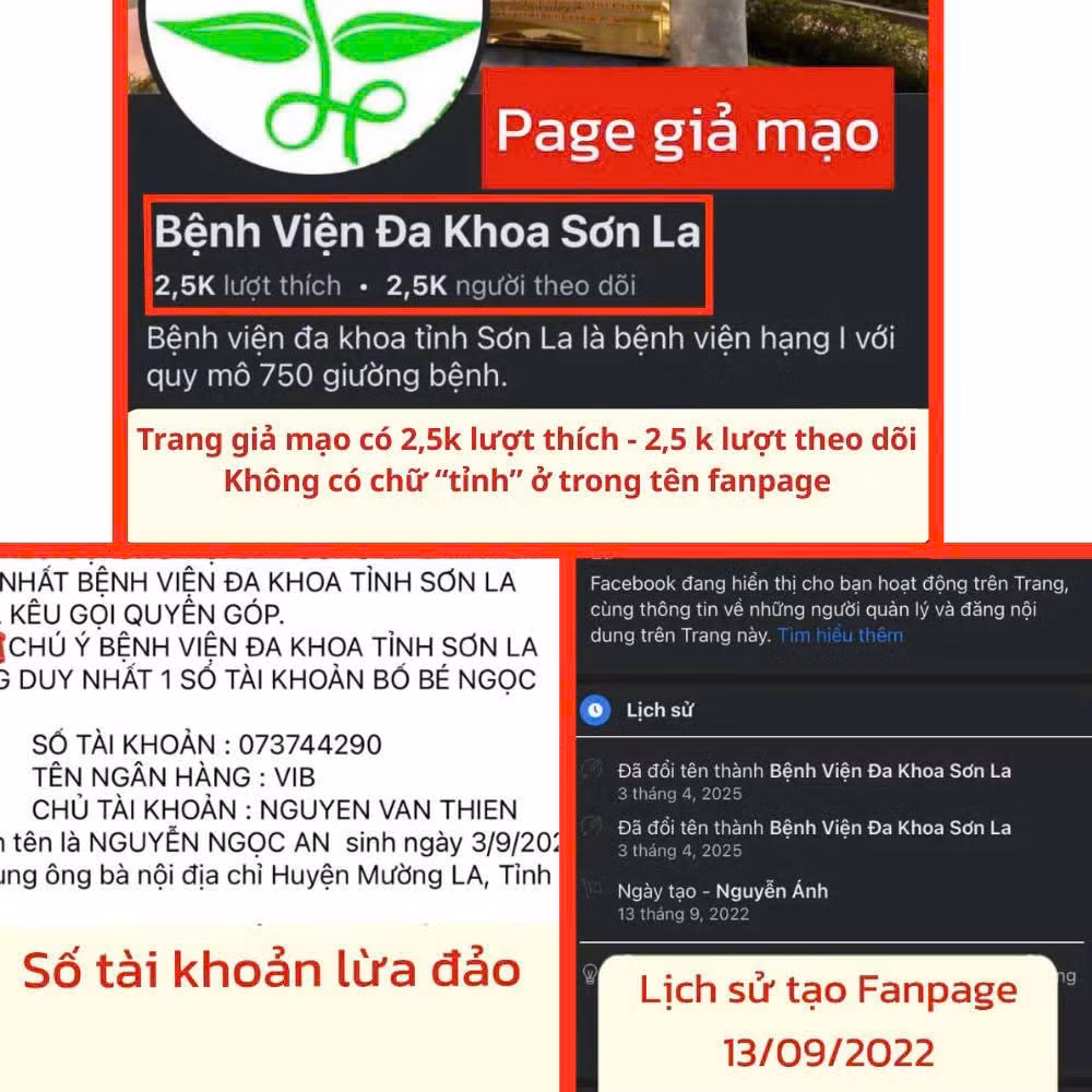 Giả mạo trang fanpage bệnh viện để kêu gọi từ thiện -0