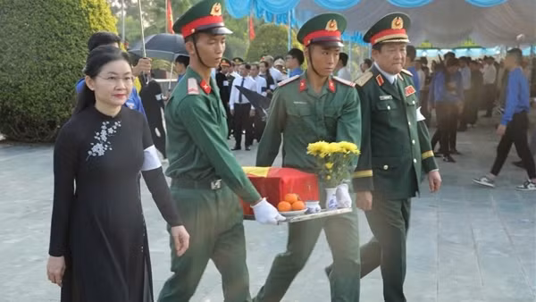 Lấy được 8 mẫu sinh phẩm trong số 17 hài cốt liệt sĩ vừa phát hiện tại Bình Phước