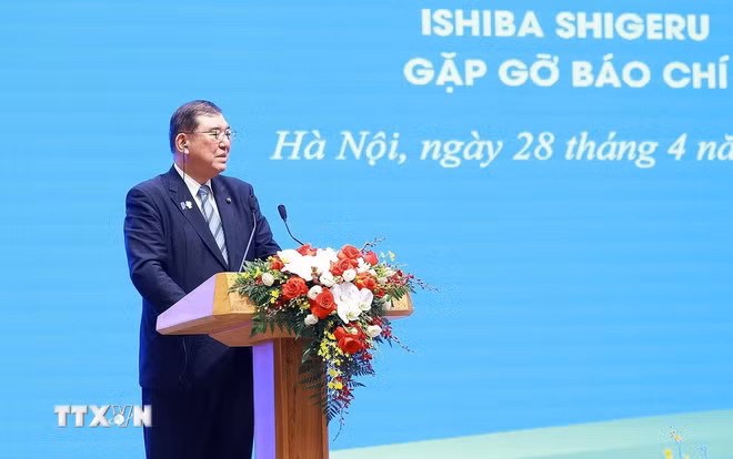 Thông cáo báo chí chung nhân chuyến thăm của Thủ tướng Nhật Bản Ishiba Shigeru -0