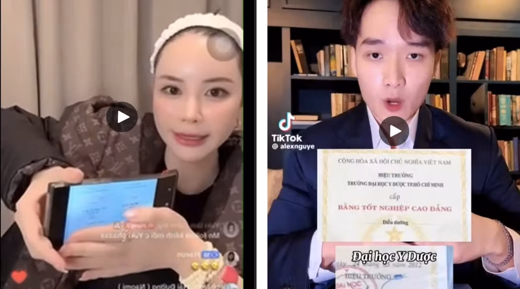 Sử dụng hình ảnh bằng tốt nghiệp giả để quảng cáo dịch vụ làm đẹp trái phép -0