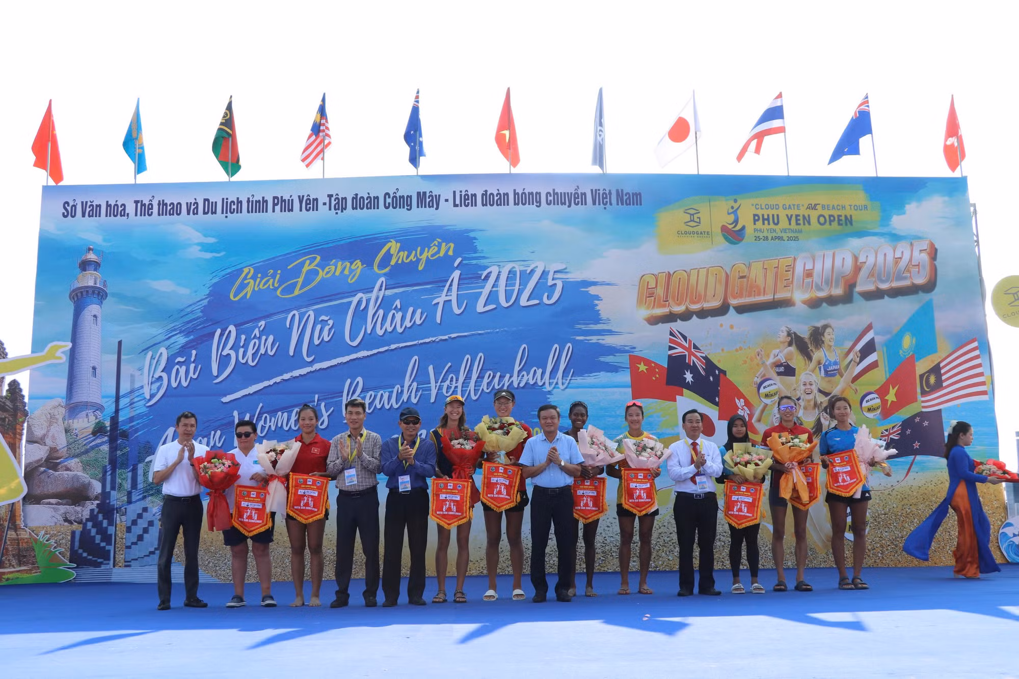  22 đội tranh tài tại Giải bóng chuyền bãi biển nữ châu Á 2025 -0