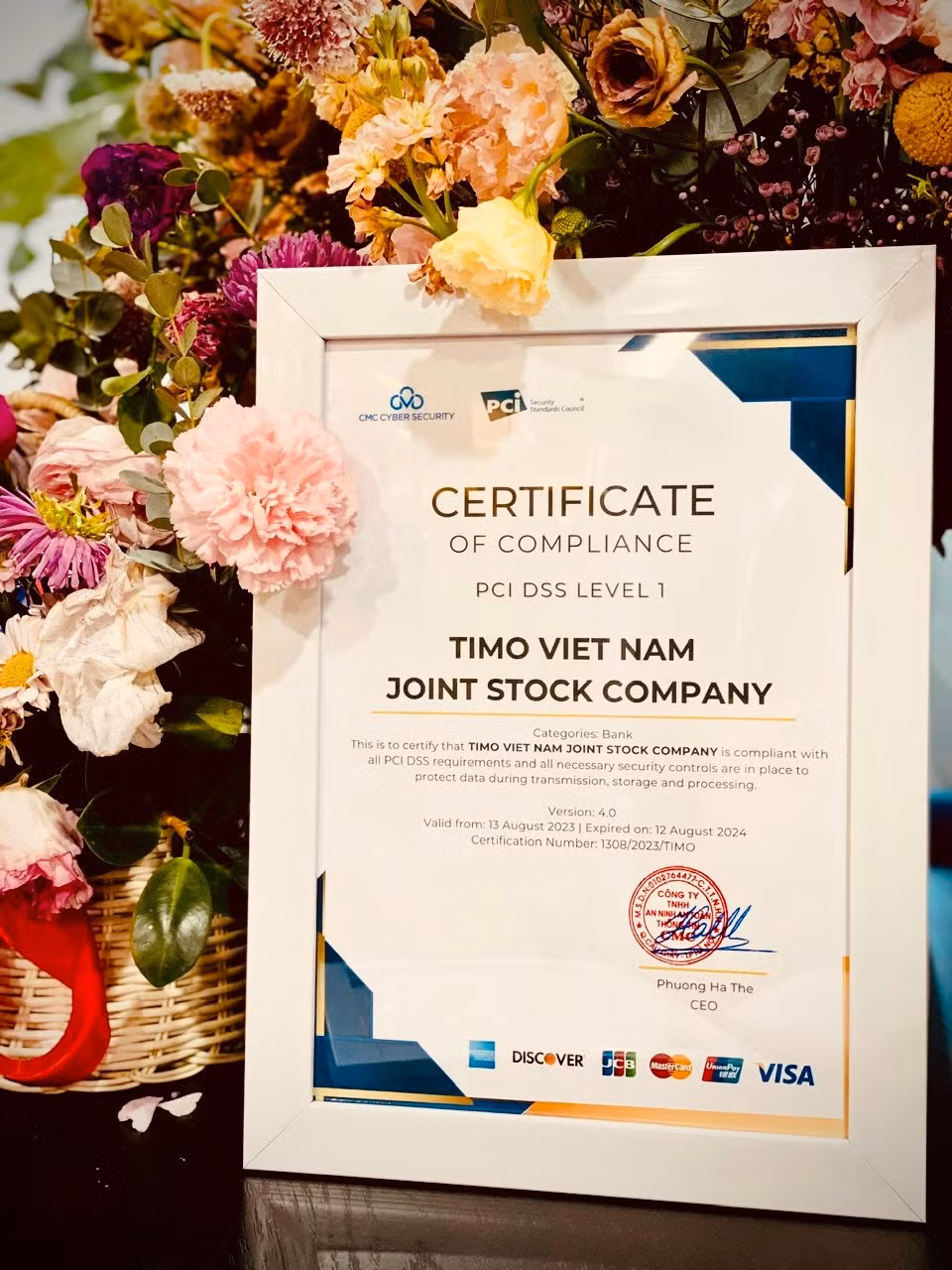 NH số Timo vinh dự đạt chứng chỉ bảo mật quốc tế PCI DSS cấp độ cao nhất -0