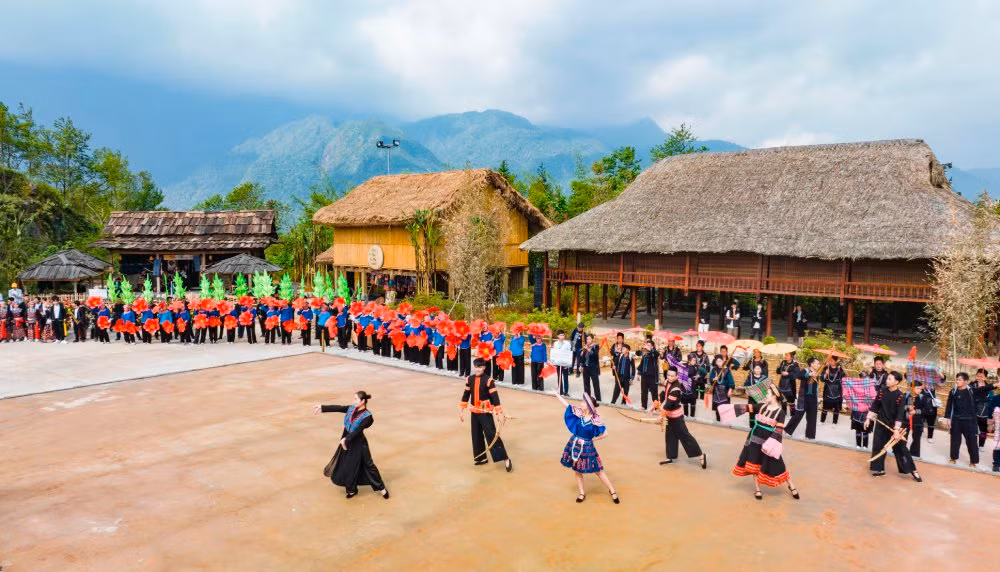 Hoa anh đào nở rộ, Fansipan hoá xứ sở Phù Tang -0