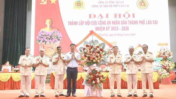 Đại hội thành lập Hội Cựu CAND thành phố Lào Cai nhiệm kỳ 2023-2028