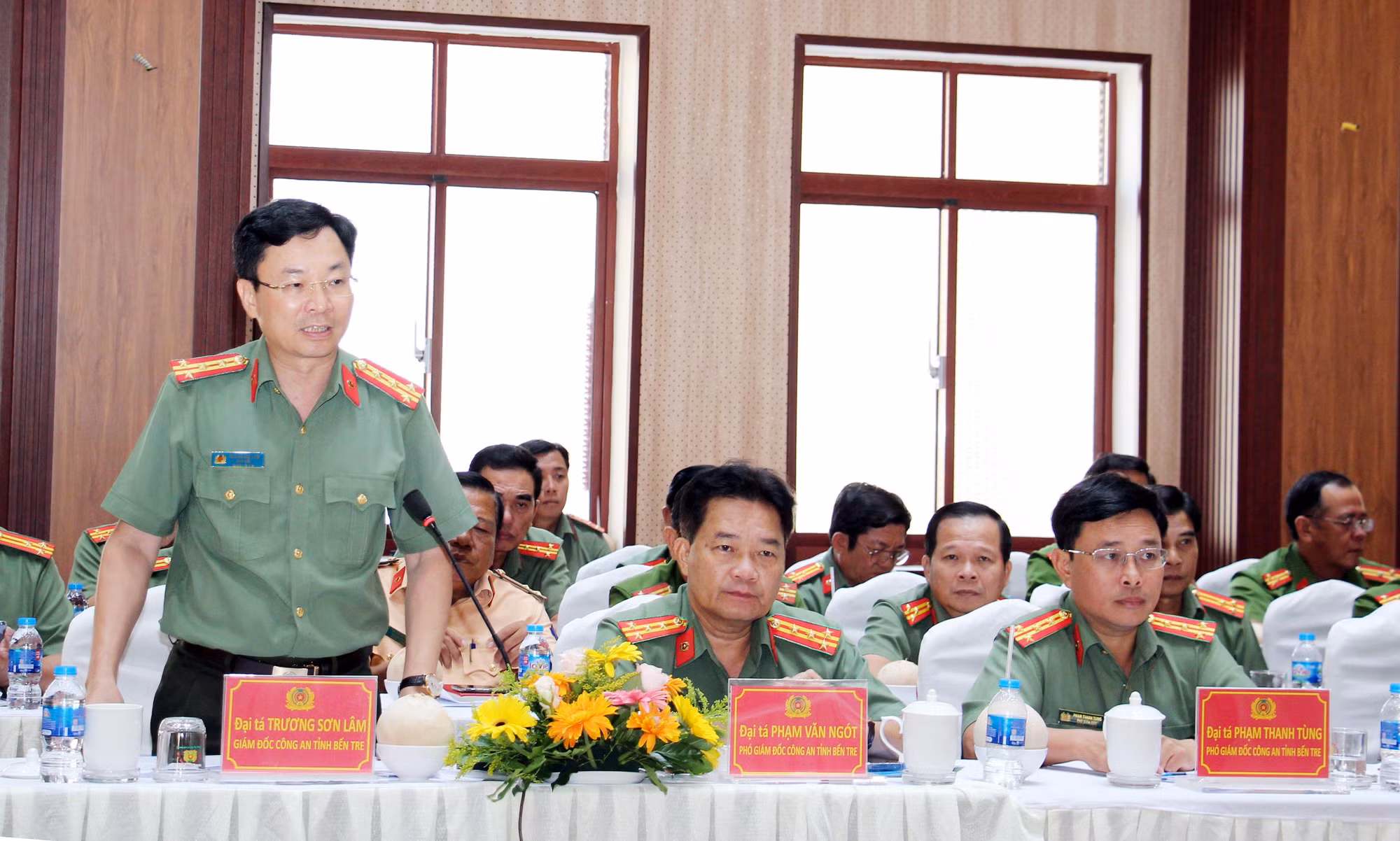 Thứ trưởng Lê Văn Tuyến làm việc với Công an tỉnh Bến Tre -1