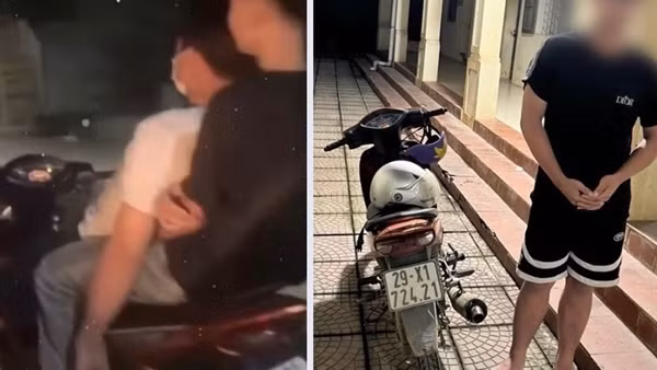 Làm rõ clip 2 thanh niên buông tay “diễn xiếc” mô tô
