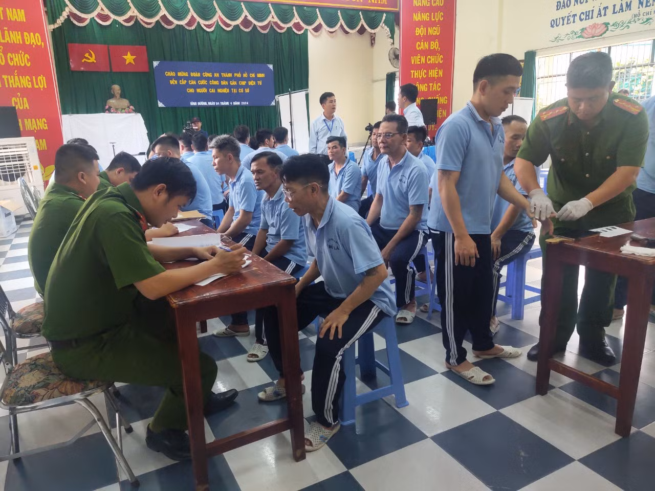 Cấp CCCD đối với nhân khẩu đặc biệt tại 2 cơ sở cai nghiện ma túy -0