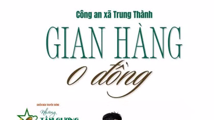 Gian hàng 0 đồng của Công an xã Trung Thành, tỉnh Thanh Hóa .