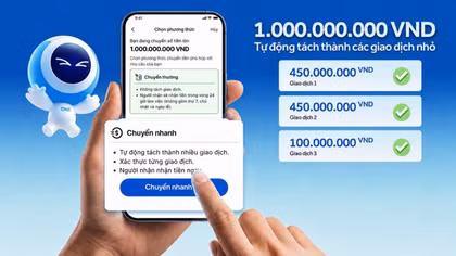 ACB nâng cấp tính năng tách lệnh chuyển khoản lớn trên ACB ONE