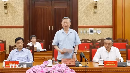 Tổng Bí thư, Chủ tịch nước Tô Lâm làm việc với Ban Thường vụ Đảng ủy Thanh tra Chính phủ