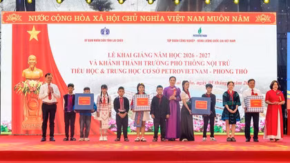 Khánh thành trường Phổ thông nội trú tiểu học và THCS PETROVIETNAM – Phong thổ (Lai Châu)
