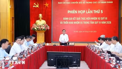 Thường trực Ban Bí thư Trần Cẩm Tú chủ trì Phiên họp Ban chỉ đạo chuyển đổi số trong các cơ quan Đảng