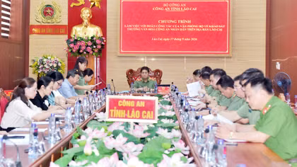 Khảo sát thành lập Trường Văn hóa Công an nhân dân tại Lào Cai