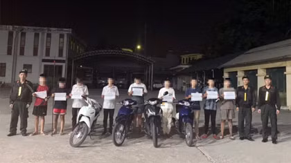 Ngăn chặn nhóm thanh thiếu niên mang hung khí gây rối trật tự