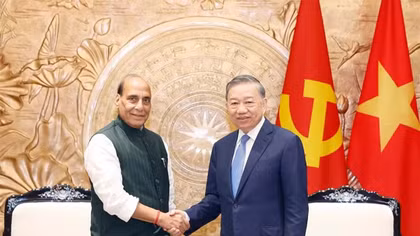 Tổng Bí thư, Chủ tịch nước Tô Lâm tiếp Bộ trưởng Quốc phòng Ấn Độ Rajnath Singh
