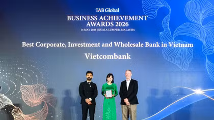 Vietcombank khẳng định vị thế dẫn đầu với 7 giải thưởng quan trọng tại The Asian Banker Summit 2026