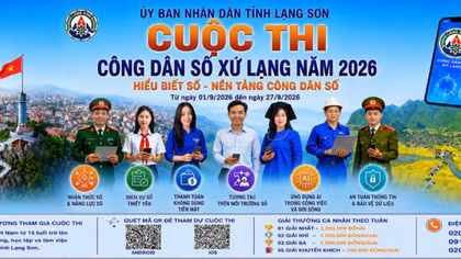 Cuộc thi “Công dân số Xứ Lạng năm 2026” thu hút hàng nghìn lượt dự thi ngay tuần đầu