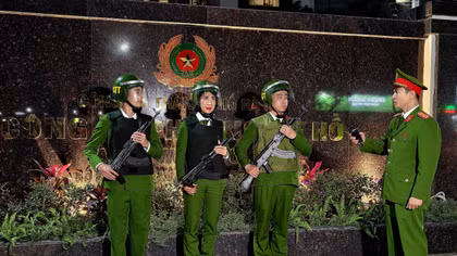 Tuần tra vũ trang, bảo vệ tuyệt đối an ninh Đại hội XIV của Đảng