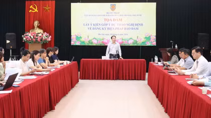 Tọa đàm lấy ý kiến góp ý Nghị định về đăng ký biện pháp bảo đảm