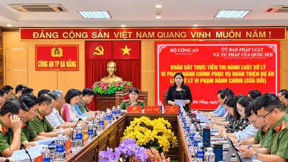 Khảo sát thực tiễn thi hành Luật Xử lý vi phạm hành chính tại Công an TP Đà Nẵng